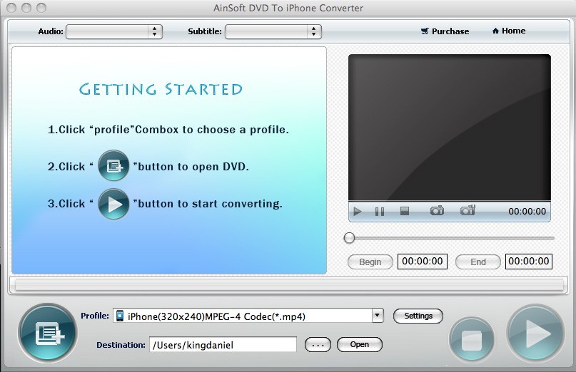 Ainsoft DVD to iPhone Converter for Mac