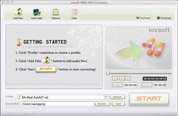 Ainsoft WMA MP3 Converter for Mac