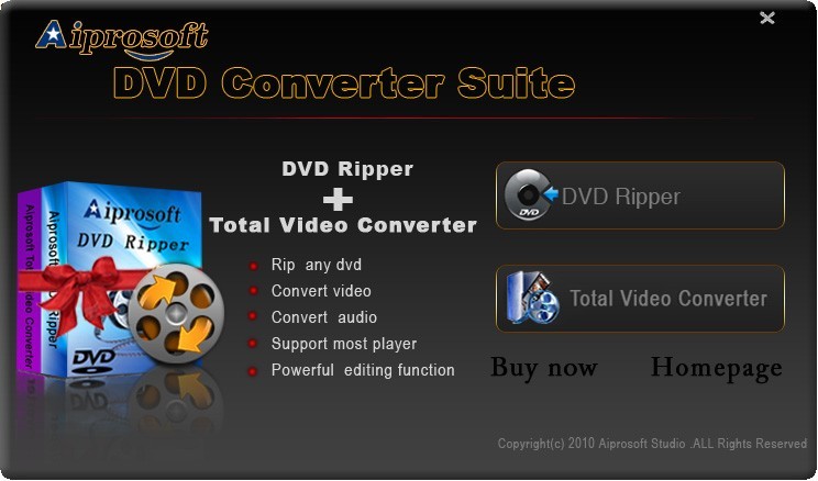 Aiprosoft DVD Converter Suite