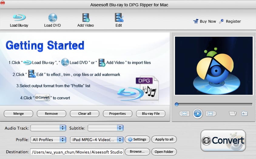 Aiseesoft Blu-ray to DPG Ripper for Mac