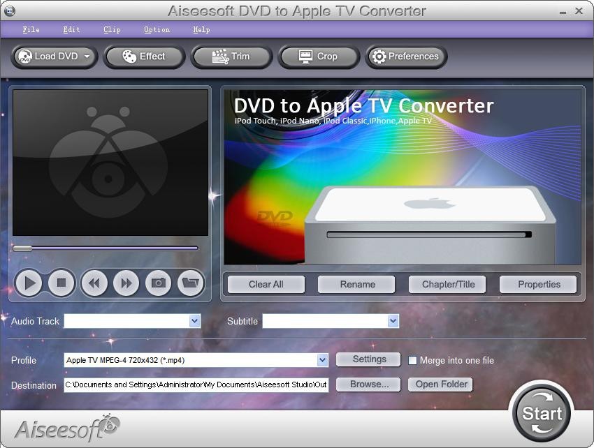 Aiseesoft DVD to Apple TV  Converter