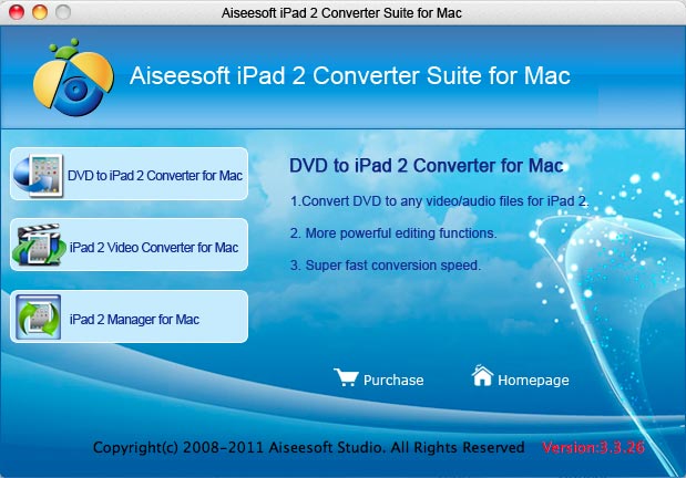 Aiseesoft iPad 2 Converter Suite for Mac