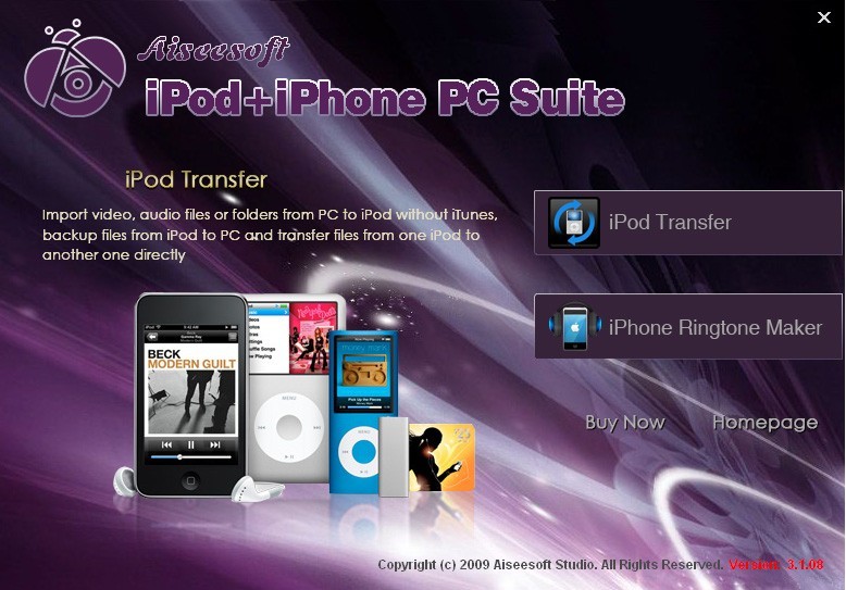 Aiseesoft iPod + iPhone PC Suite