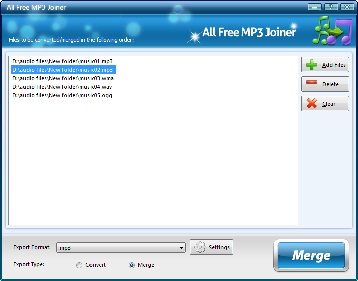 All Free MP3 Joiner