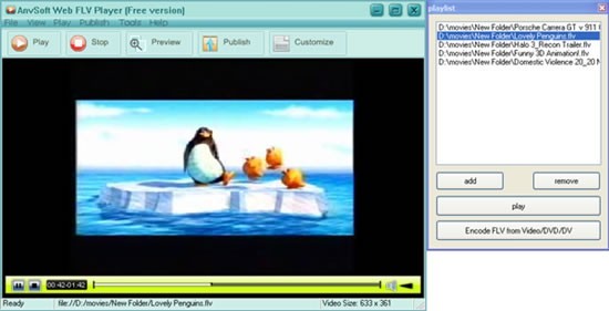 AnvSoft Web FLV Player Freeware
