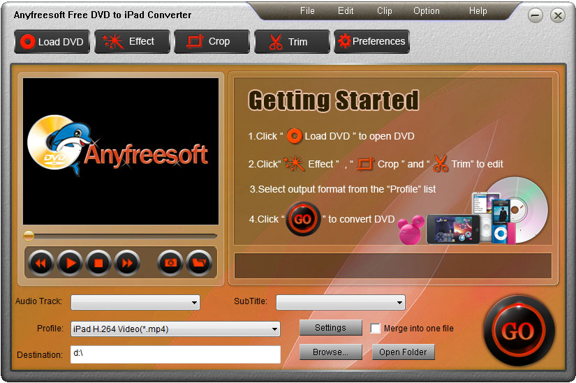 Anyfreesoft Free DVD to iPad Converter