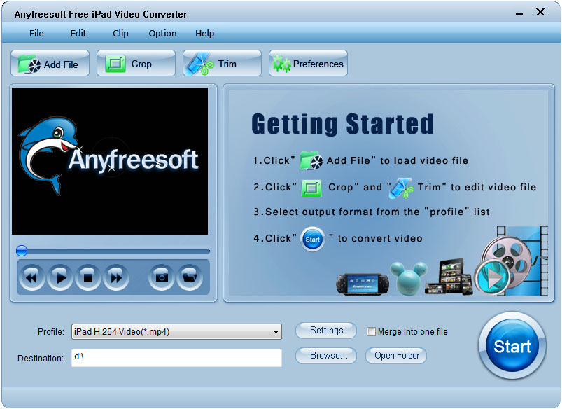 Anyfreesoft Free iPad Video Converter