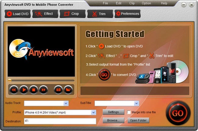 Anyviewsoft DVD to MobilePhone Converter