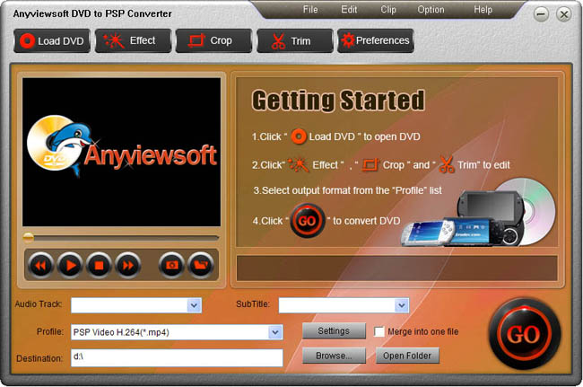 Anyviewsoft DVD to PSP Converter