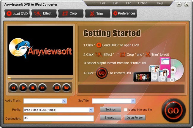 Anyviewsoft DVD to iPod Converter
