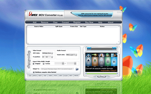 Apex MOV Converter installer