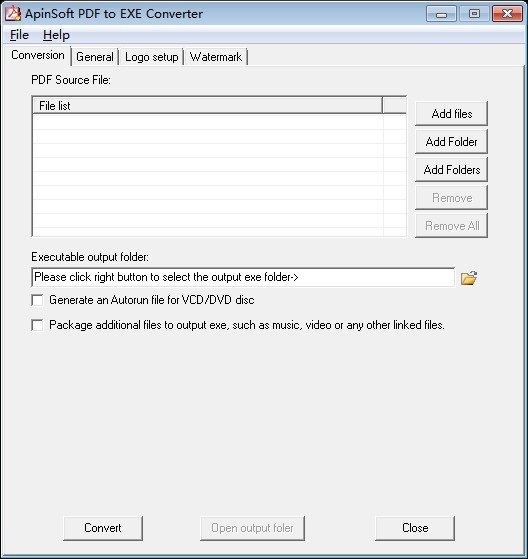 ApinSoft PDF to EXE Converter