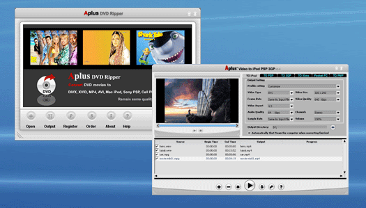 Aplus DVD Ripper and Video to iPod PSP 3GP PPC