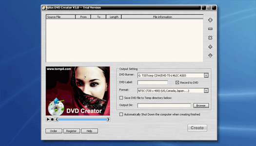 Aplus MOV to DVD Creator
