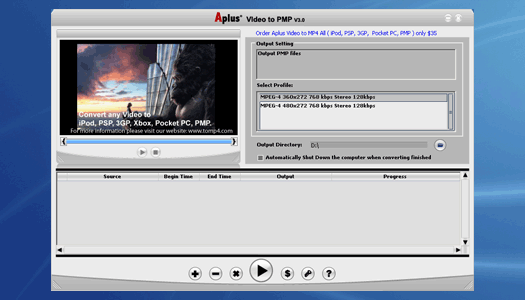 Aplus MPEG to Portable Media Player