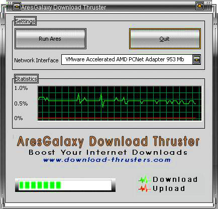 AresGalaxy Download Thruster
