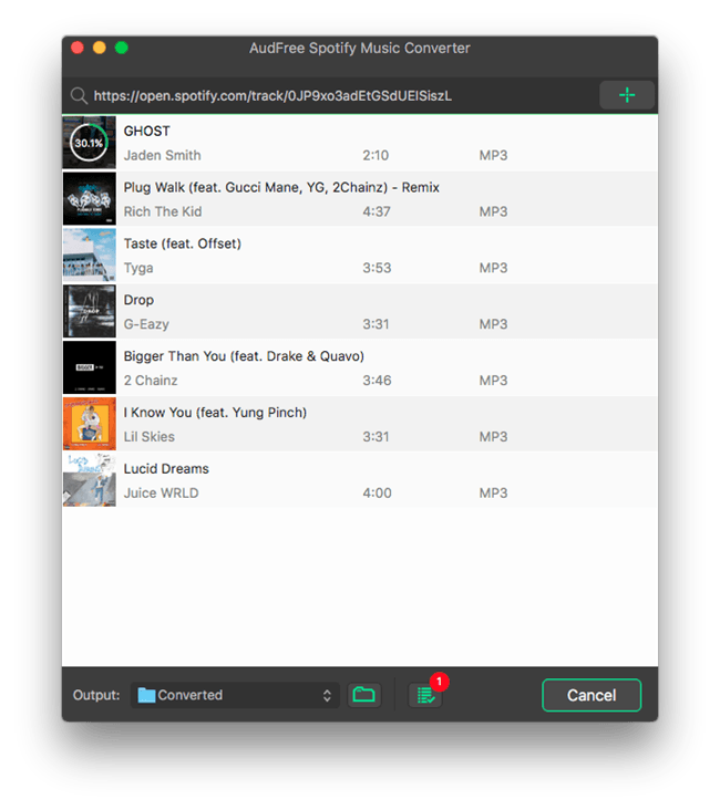 AudFree Spotify Music Converter for Mac