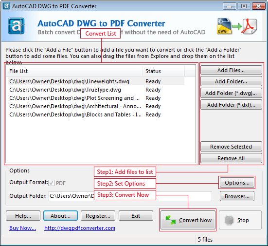 AutoCAD DWG to PDF Converter 2010