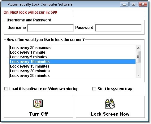 Automatically Lock Computer Software