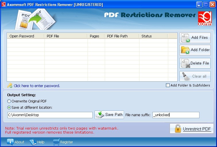 Axommsoft Pdf Security Remover