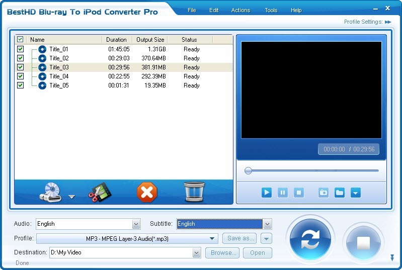 BestHD Blu-ray to iPod Converter Pro