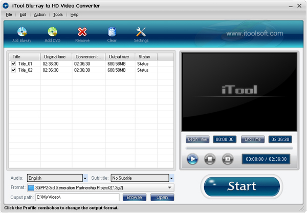 Blu-ray to HD Video Converter