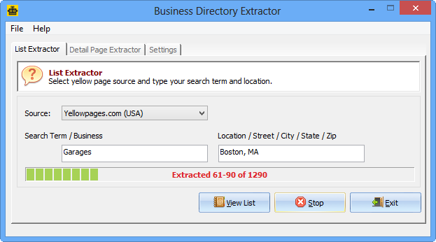 Business Directory Extractor