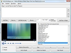 Buy Delete Windows Media Player Files from Playlists all at once