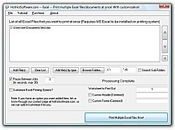 Excel worksheet customization Software
