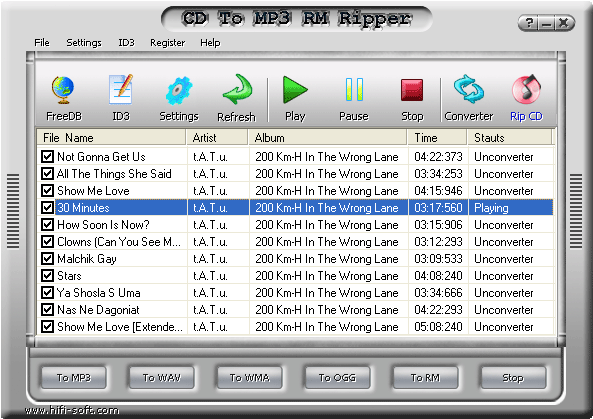CD To MP3 RM Ripper