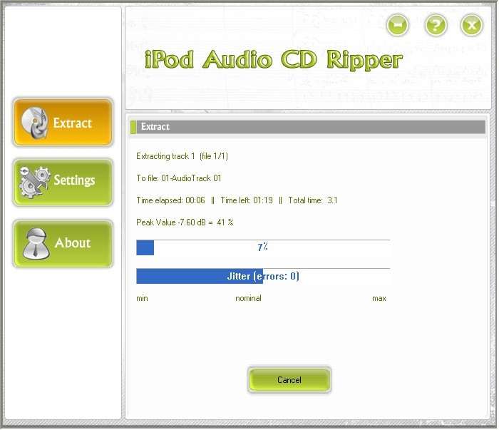 CD iPod Audio Ripper