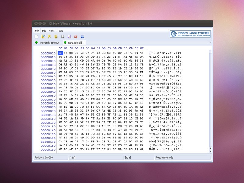 CI Hex Viewer (Linux)