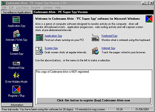 Codename Alvin - PC Spy Software for Windows