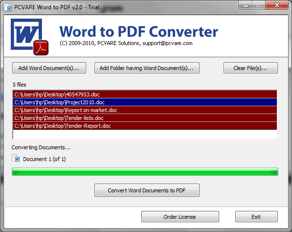 Convert DOC to PDF