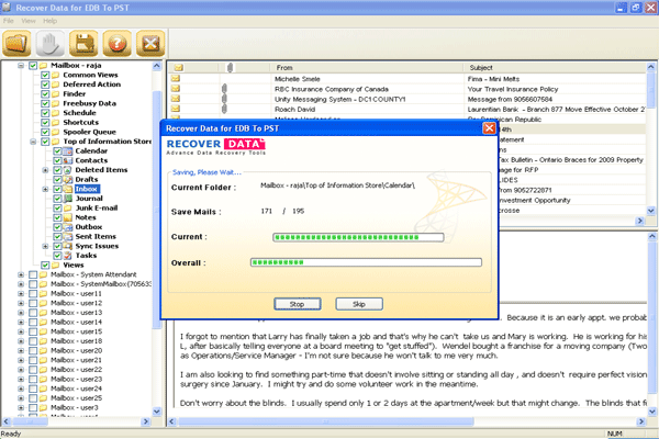 Convert Exchange 2010 Database to PST