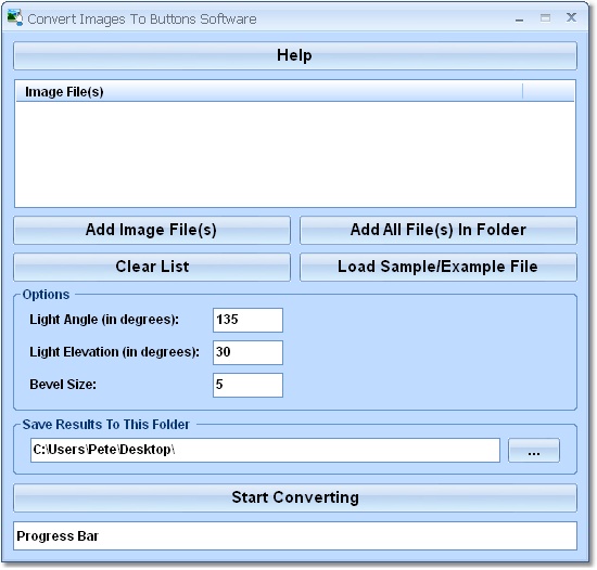 Convert Images To Buttons Software