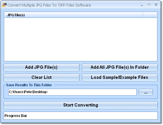 Convert Multiple JPG Files To TIFF Files Software