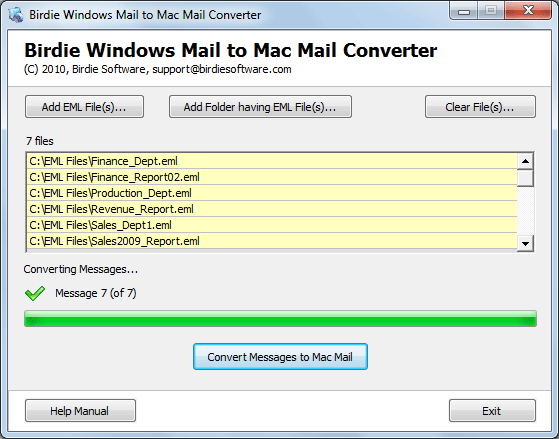 Converter for EML to MBOX