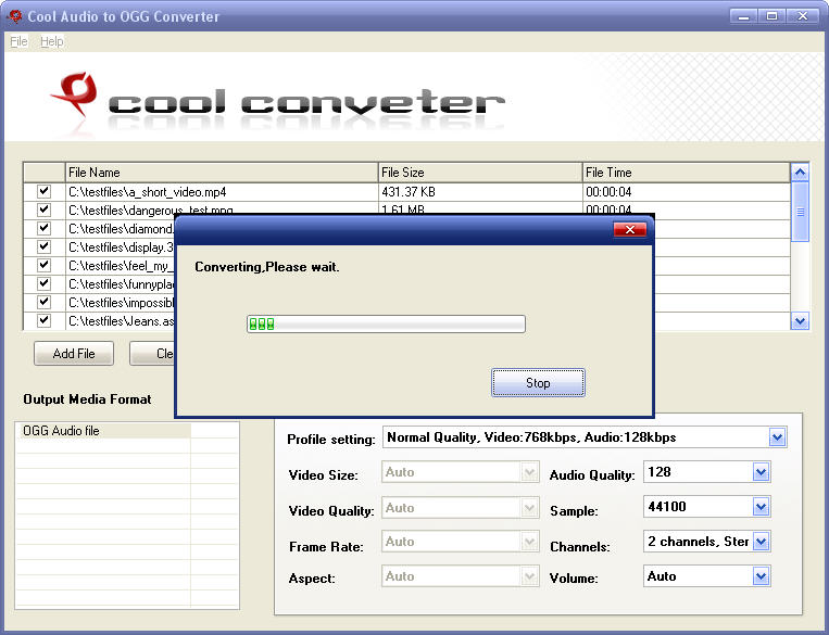 Cool Audio to OGG Converter