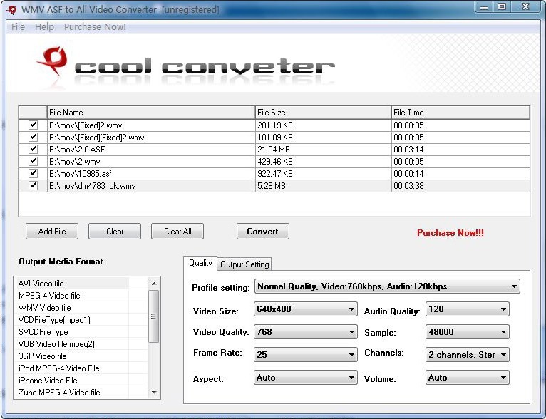 Cool Free WMV ASF to All Video Converter