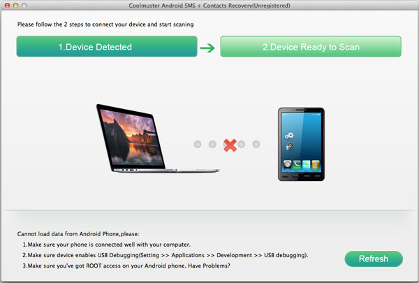 Coolmuster Android SMS+Contacts Recovery for Mac