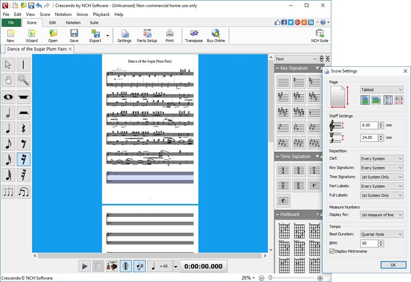 Crescendo Music Notation Editor Free