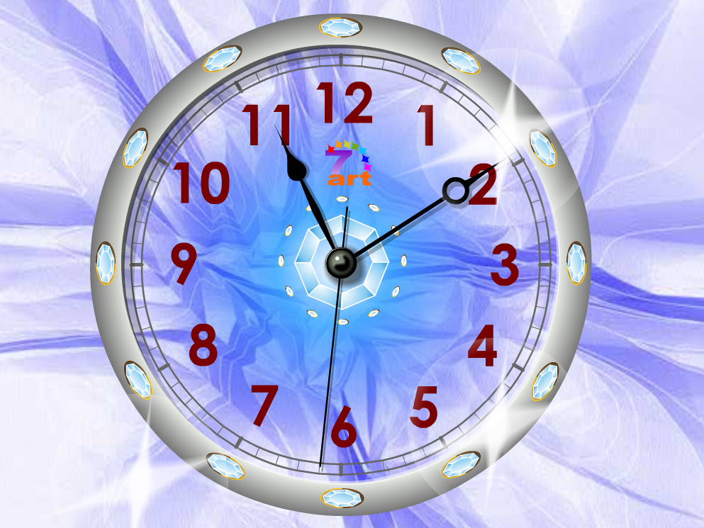 Crystal Clock Live Wallpaper