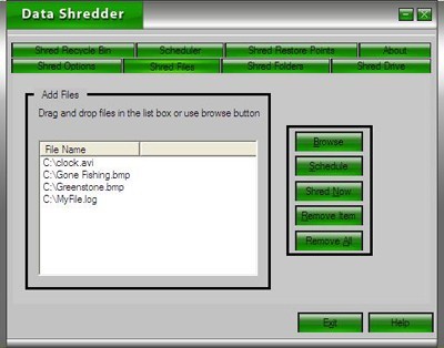 DCX Data Shredder