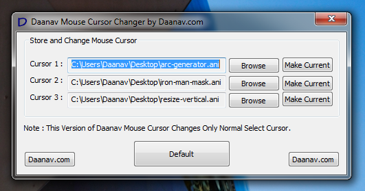 Daanav Mouse Cursor Software