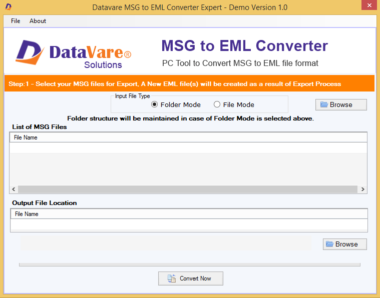 DataVare MSG to EML Converter Expert