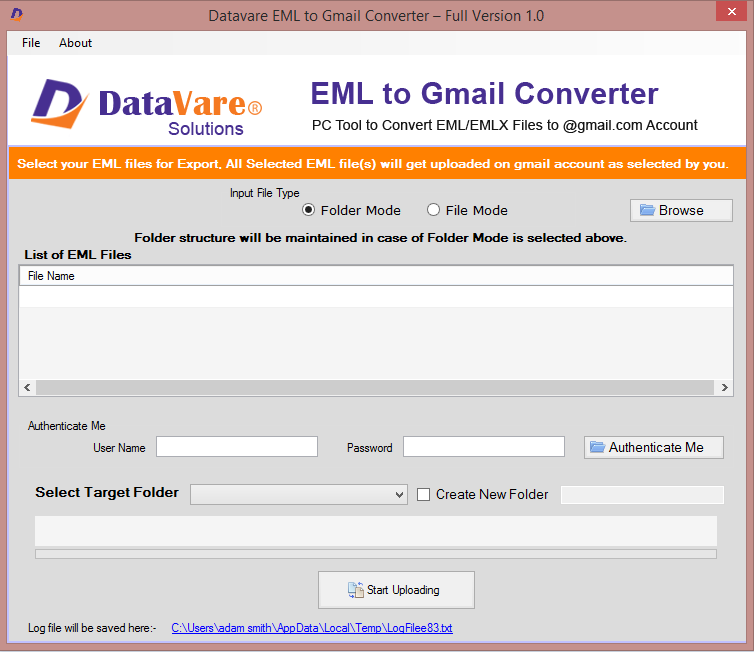 Datavare EML to Gmail Converter