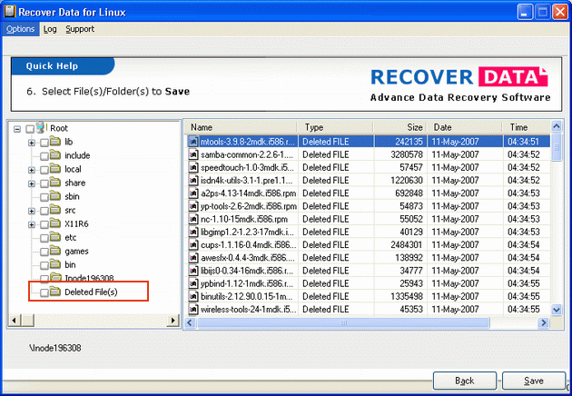 Deleted Linux Files Recovery