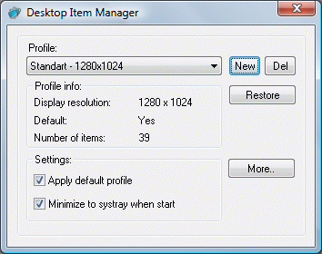 Desktop Item Manager