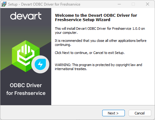 Devart ODBC Driver for Freshservice